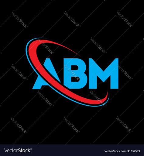 Abm logo letter design Royalty Free Vector Image