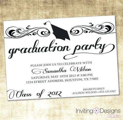 Graduation Name Card Inserts Template - Cards Design Templates