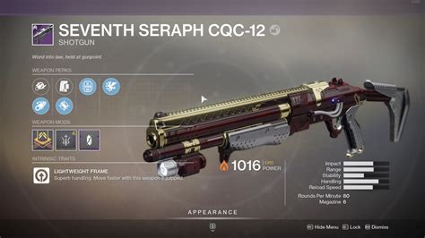 Destiny 2 Seventh Seraph CQC-12 Guide – Seventh Seraph CQC-12 God Roll ...