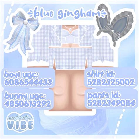 Four Baby Blue Soft Aesthetic Roblox outfits with matching hats and ...