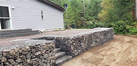 Gabion Retaining Wall — Crosby | Brookside Landscape Design