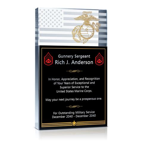 Unique Military Service Plaques and Thank You Quotes | DIY Awards