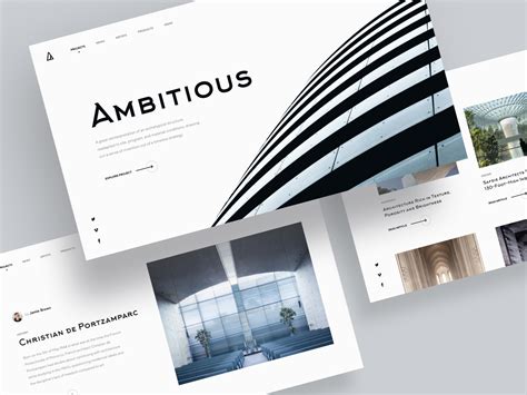 Minimalistic Architectural Website Concept | Minimal web design ...