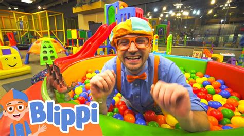 Learning With Blippi At Kinderland Indoor Playground For Kids ...