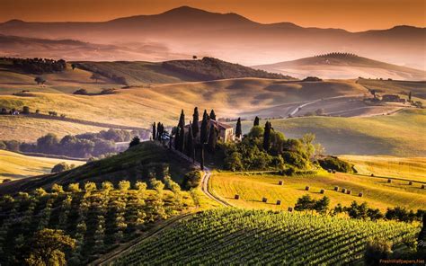 Tuscany Sunset Wallpapers - Wallpaper Cave