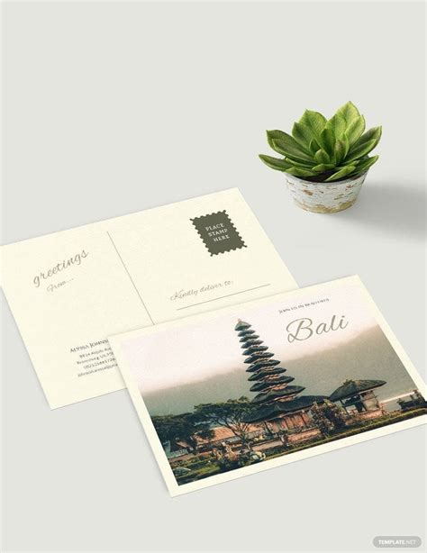 Travel Postcard Template in PSD, Illustrator, Publisher, PDF, Word ...