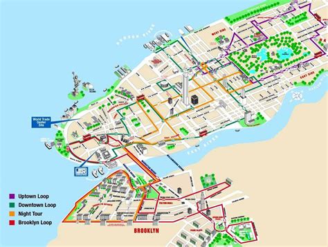 Hop On Hop Off Bus New York Route Map - Middle East Political Map