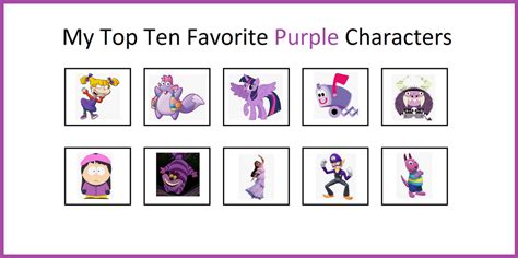 My Top 10 Favorite Purple Characters, My Way by NickJrFanEst2000 on ...