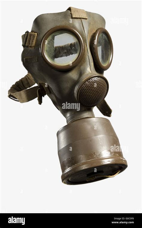 Vintage Gas Mask Isolated Stock Photo - Alamy