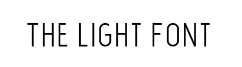 The Light Font Free Download