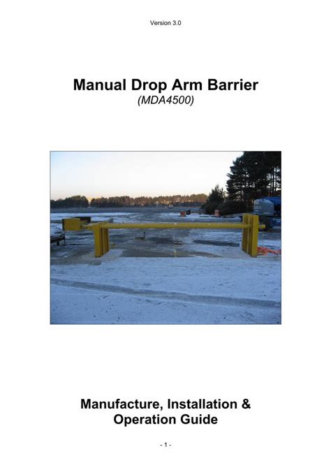 (PDF) Manual Drop Arm Barrier Installation Guidelines - DOKUMEN.TIPS