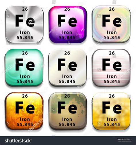 144 Atomic Number 26 Images, Stock Photos & Vectors | Shutterstock