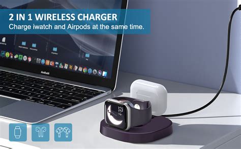 Amazon.com: for Apple Watch Charger - 2 in 1 Wireless Watch Charger ...