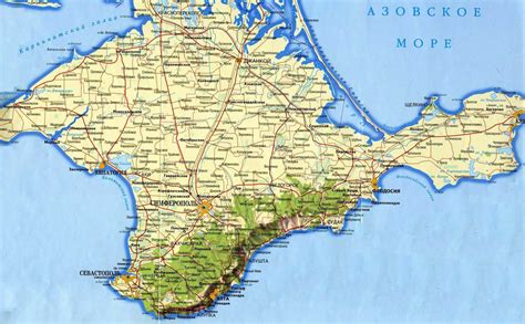 Crimea Peninsula Map - Crimea Ukraine • mappery