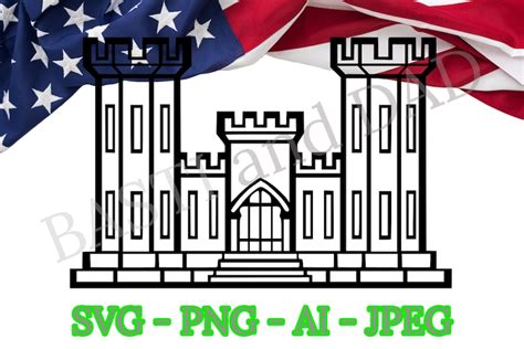 US Army Engineer Castle Logo Svg Combat Engineer 12B SVG - Etsy