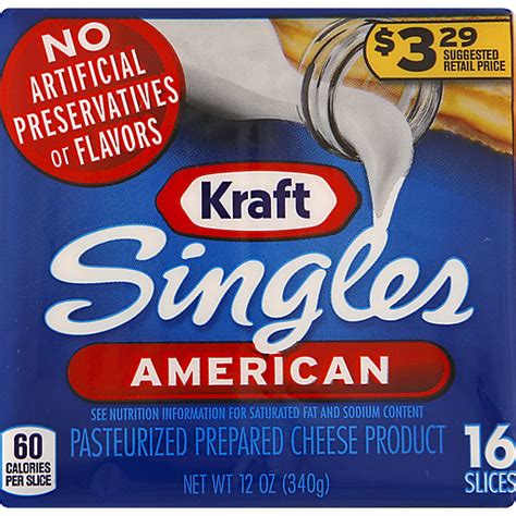 Kraft American Cheese Slices Nutrition Facts - Bios Pics