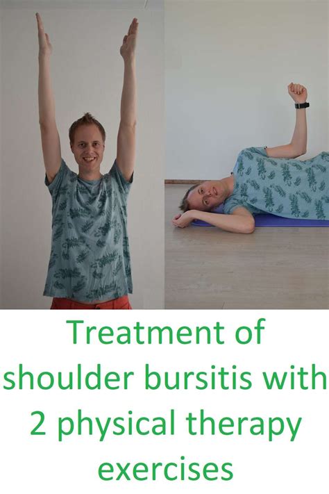 Shoulder bursitis symptoms and treatment with 2 exercises