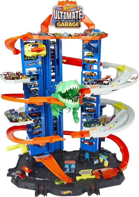 Hot Wheels Track Set, Ultimate Garage Toy Vehicle Playset With Moving T ...