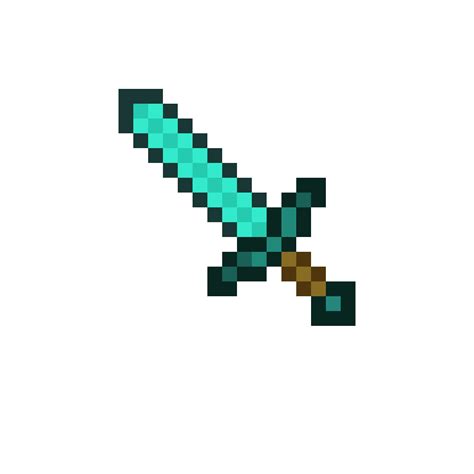 Pixilart - Minecraft Diamond Sword by Lord-Vortech