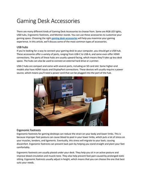 Gaming Desk Accessories by Deskdecor Guide - Issuu