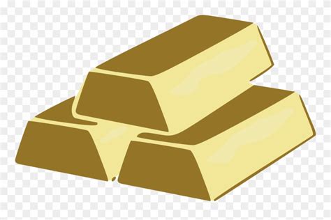 Metal Clipart Gold Brick Clip Art Gold Bricks Png Download 296088