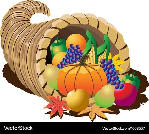 Cornucopia Royalty Free Vector Image - VectorStock