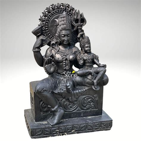 Shiva Shakti Statue 42": Buy Best God Statue - The Stone Studio