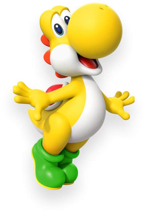 File:SMBW Yellow Yoshi.png - Super Mario Wiki, the Mario encyclopedia