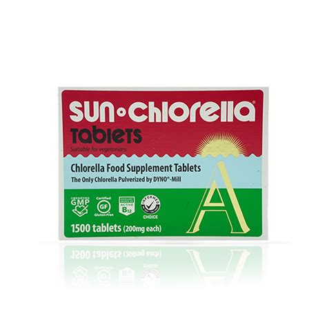 Sun Chlorella 'A' 1500 x 200mg Tablets – Sun Chlorella | Wholefood ...