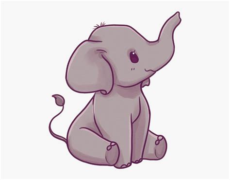 Drawing Elephants Kawaii - Kawaii Cute Cartoon Elephant, HD Png ...