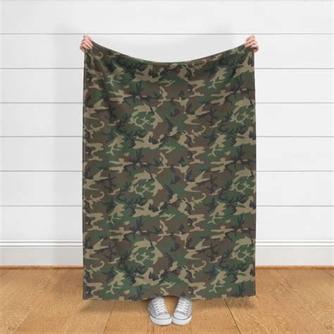 M81 Woodland Camo Fabric | Spoonflower