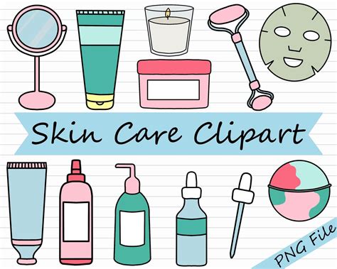 Skin Care Clipart Bundle Skincare Clip Art Esthetician | Etsy Paper ...