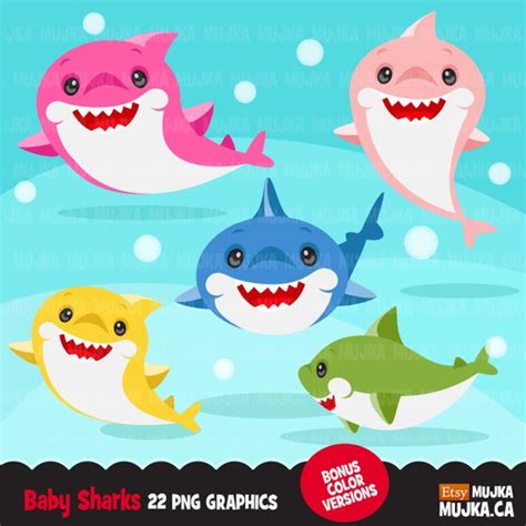 baby shark characters clipart 10 free Cliparts | Download images on ...