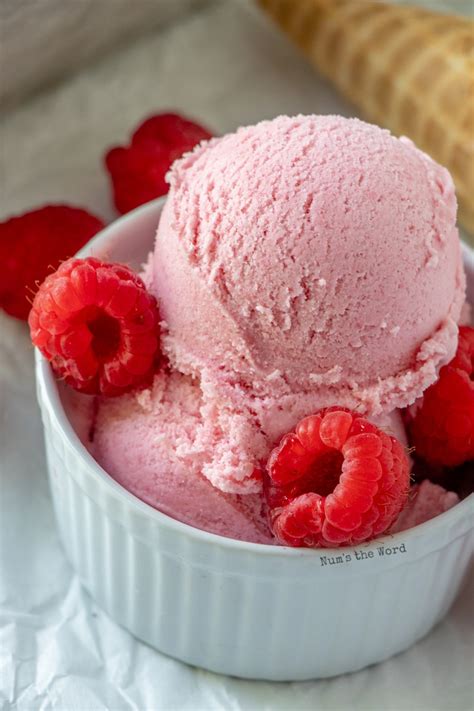 Homemade Raspberry Ice Cream Recipe - Num's the Word