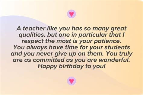 25 Birthday Wishes For Teacher to Say Thanks – MyPostcard