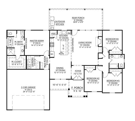 2 Bedroom Bungalow Floor Plans With Attached Garage | Floor Roma