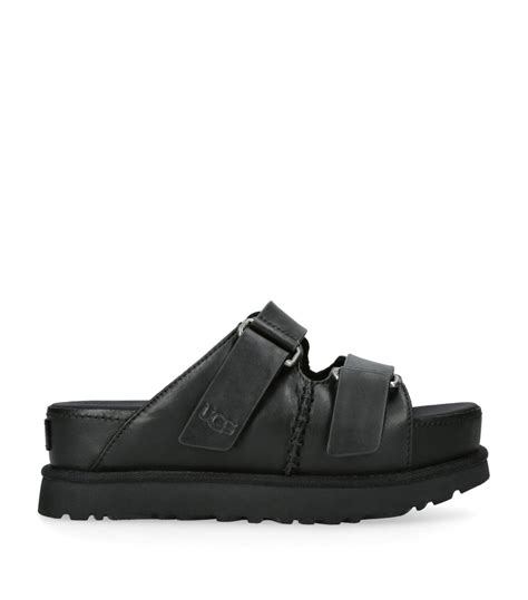 Womens UGG black Suede Goldenstar Slide Sandals | Harrods # {CountryCode}