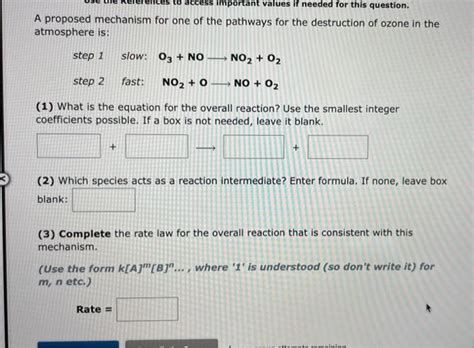 Solved The following mechanism has been proposed for the | Chegg.com