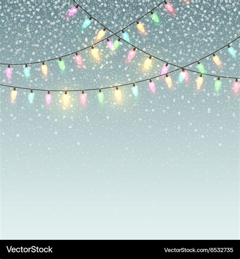 Christmas Background Lights Snow - Otas