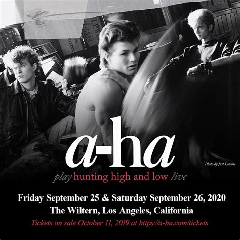 a-ha announce two Los Angeles concerts in 2020 | A-Ha