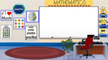 Math Virtual Classroom Background Teaching Resources | TpT