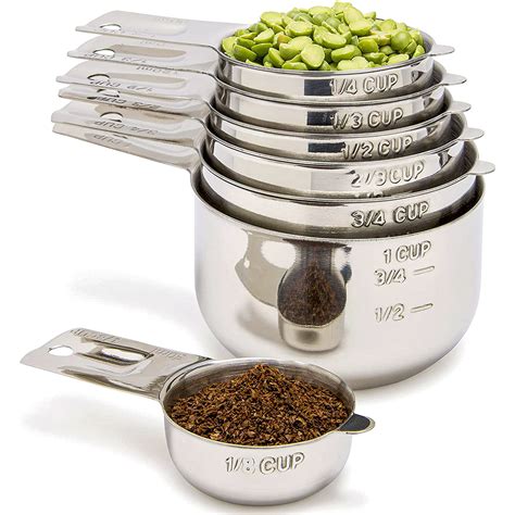 Simply Gourmet Stainless Steel Measuring Cups - Measuring Cup Set for ...