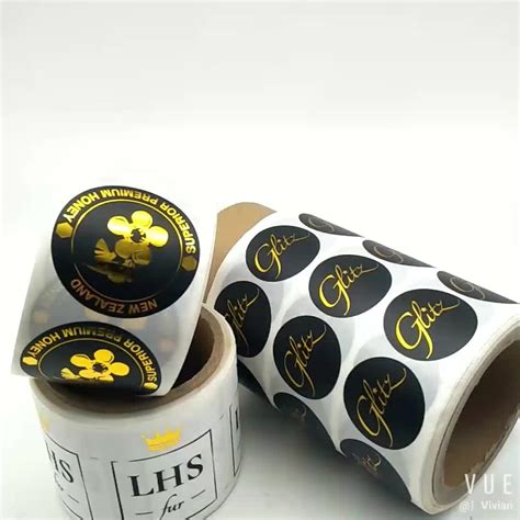 Custom Adhesive Gold Foil Letter Labels Stickers,Foil Stamping Product ...