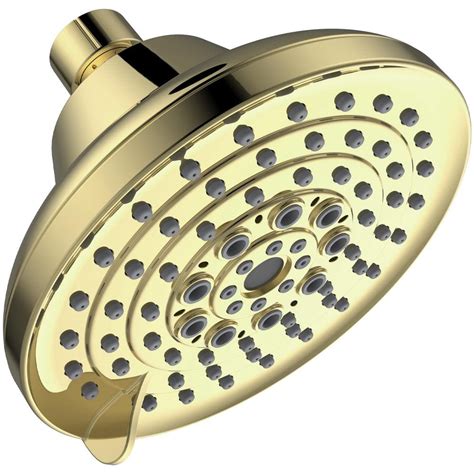 Flynama 6-Spray Patterns with 1.8 GPM 5 in. Wall Mount Shower Head Rain ...