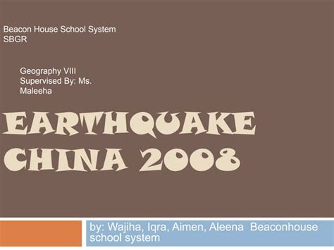 Earthquake. | PPT