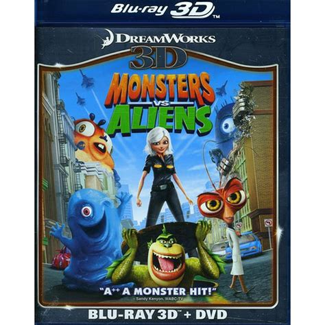 Monsters vs. Aliens (Blu-ray + DVD) - Walmart.com - Walmart.com