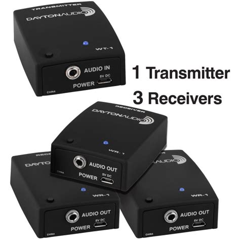 Dayton Audio Ultimate 2.4 GHz Wireless Audio Transmitter Receiver System