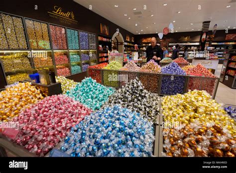 Lindt chocolate factory shop in Zurich, Switzerland, Europe Stock Photo ...