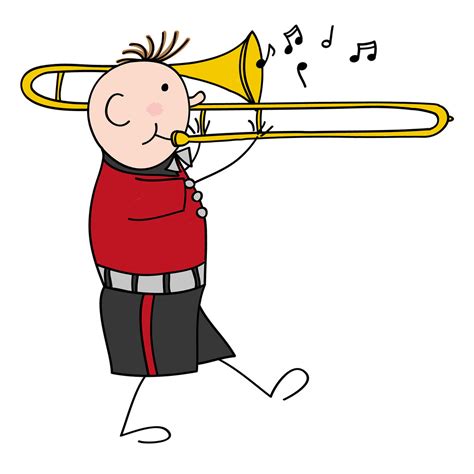 Trombone Cartoon Drawing | Free download on ClipArtMag