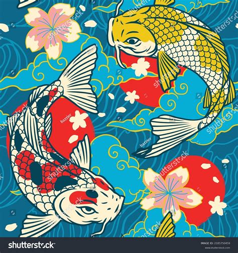 53 Yukata Koi Fish Pattern Images, Stock Photos & Vectors | Shutterstock